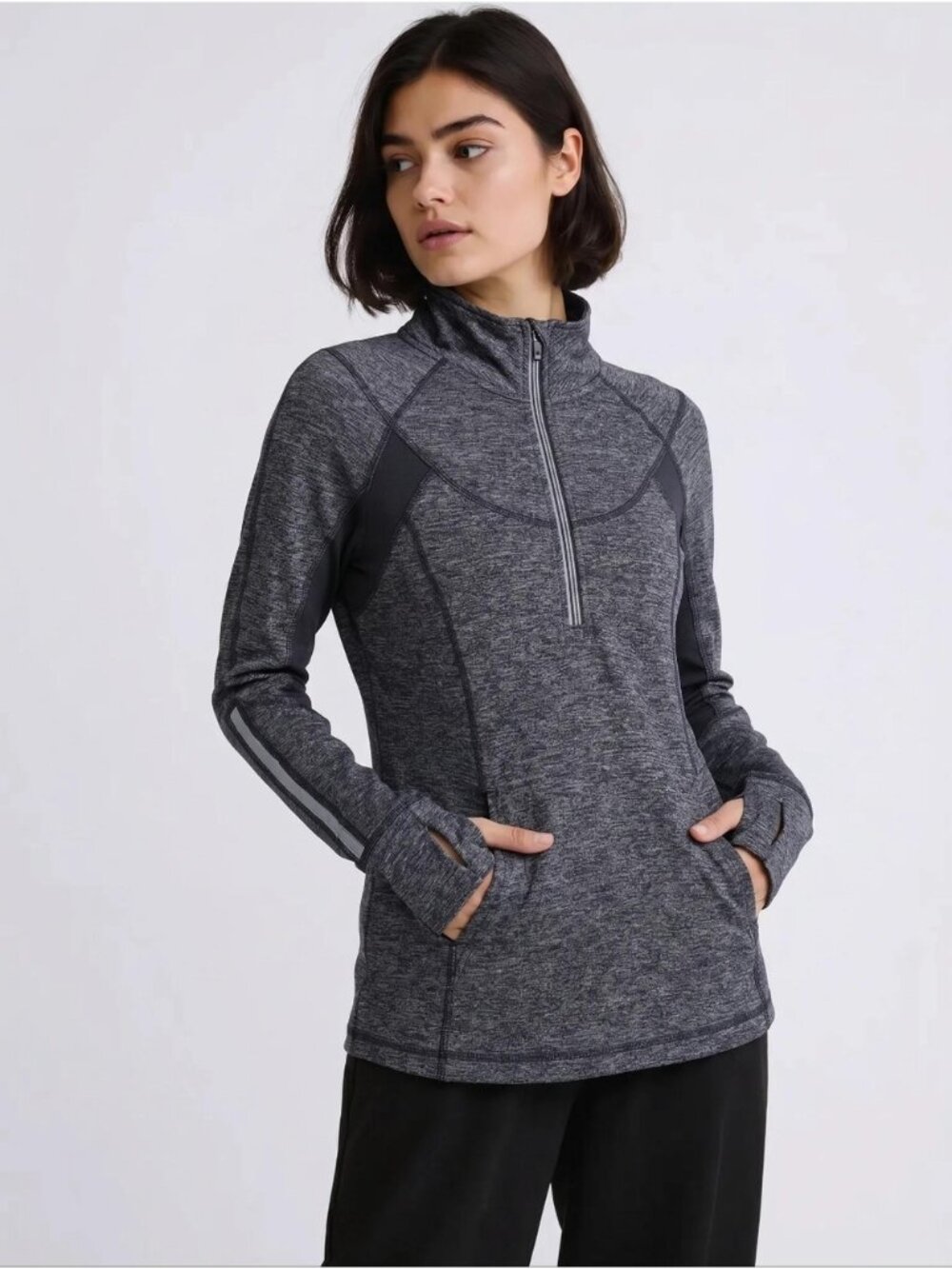 Lululemon  half zip reflective sleeves